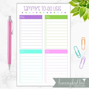 To-Do Planner Notepad, Daily Planner Notepad, Personalized Notepad, Organization, To Do Lists, Productivity