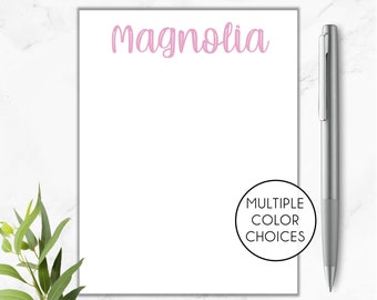 Personalized Notepad, Custom Name Stationery Gift, Teacher Gift, Mother's Day Gift, Personalized Stationery