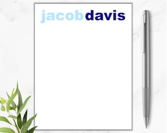 Personalized Notepad  | Name Notepad | Custom Notepad | Notepad for Boys | Customized Notepad | Personalized Notepads