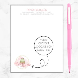 Custom Logo Notepad, Custom Design Notepad, Your Logo Here, Personalized Business Notepad, Custom Business Notepad, Personalized Stationery
