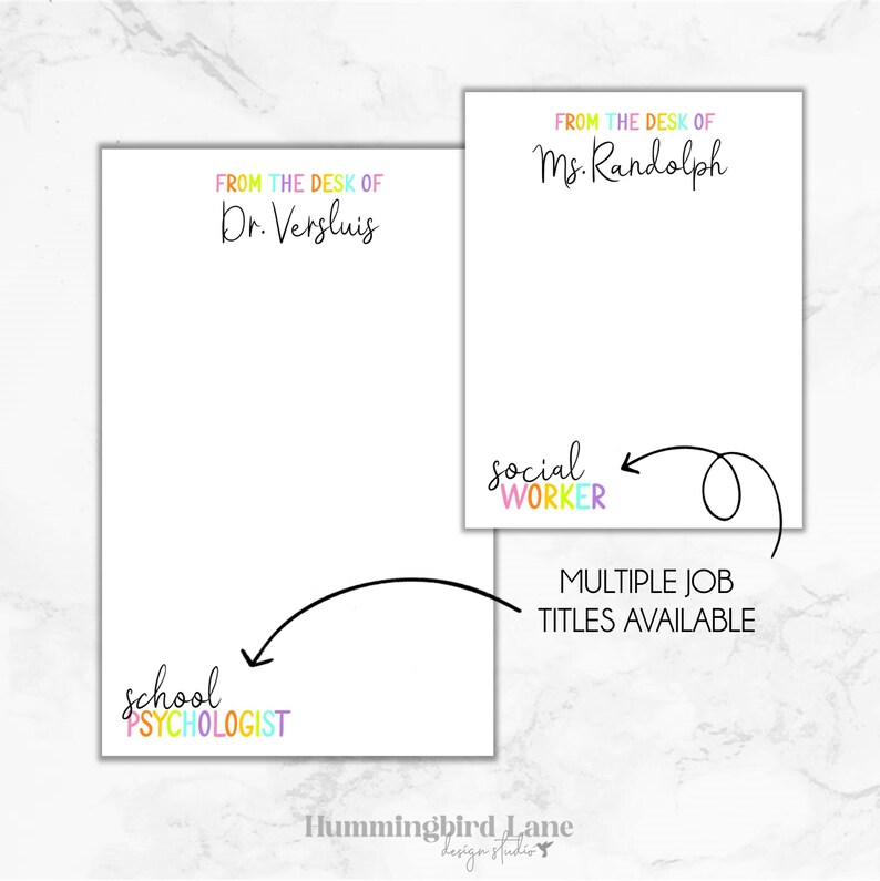 School Social Worker Notepad, Personalized Social Worker Notepad, Gift for Social worker, School Social Worker Christmas Gift