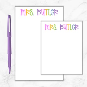 Teacher Notepad, Personalized Teacher Notepad, Gift for Teachers, Teacher Christmas Gift, Teacher Appreciation Gift