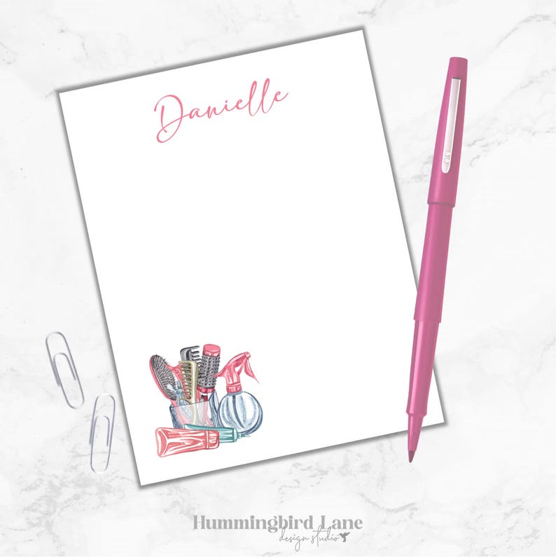 Saloon Notepad Hairdresser Notepad, Personalized Notepad, Hair Stylist Gift, Beauty ...