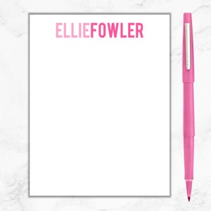 Personalized Notepad, Colorblock Notepad, Notepad for Girls, Gift for Girls, Teacher Gift, Graduation Gift, Modern Notepad, Custom Gift