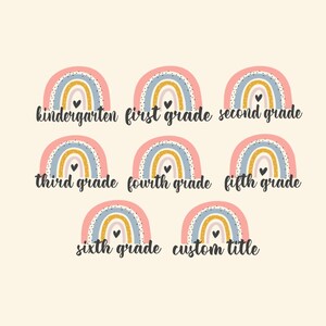 School Psychologist Notepad, Personalized School Staff Notepad, Rainbow Gift bild 5