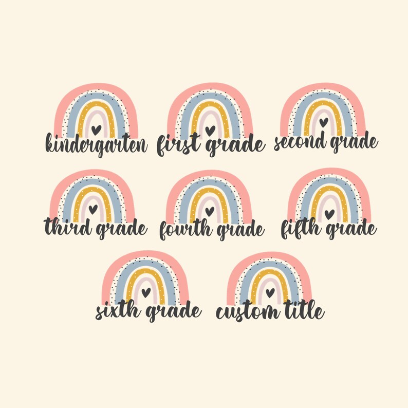 School Psychologist Notepad, Personalized School Staff Notepad, Rainbow Gift bild 5