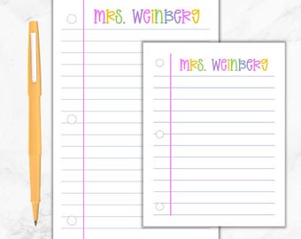 Teacher Gift, Customizable Notepad, Back to School, End of Year Gift, Teacher Appreciation, Custom Notepad, Teacher Christmas Gift