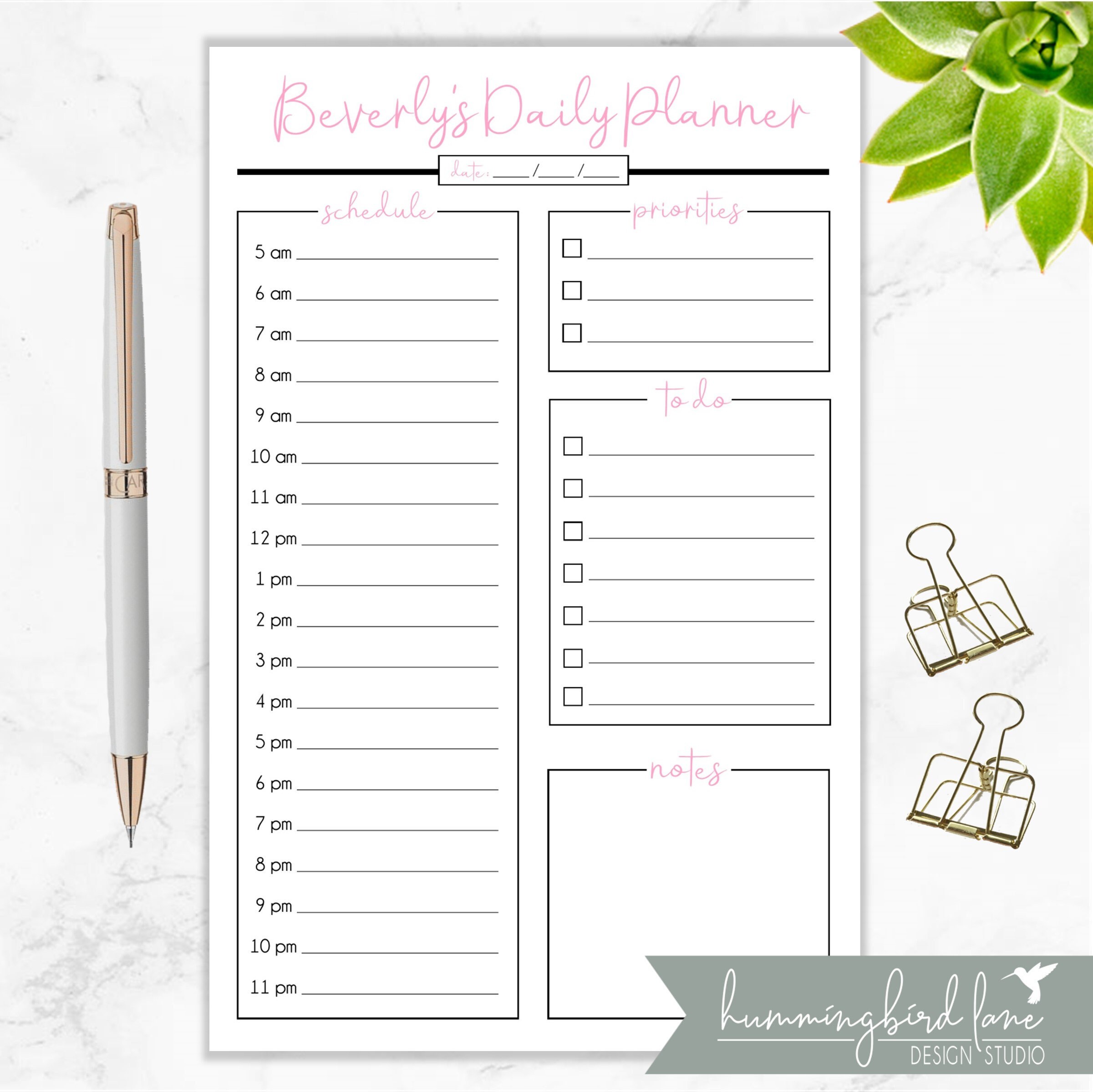 Daily Planner Notepad With 80 Undated Tear-Off Pages 6x9in., Daily To Do  List, Daily Schedule Notepad, Fitness Planner, Meal-Planning, Daily Planner