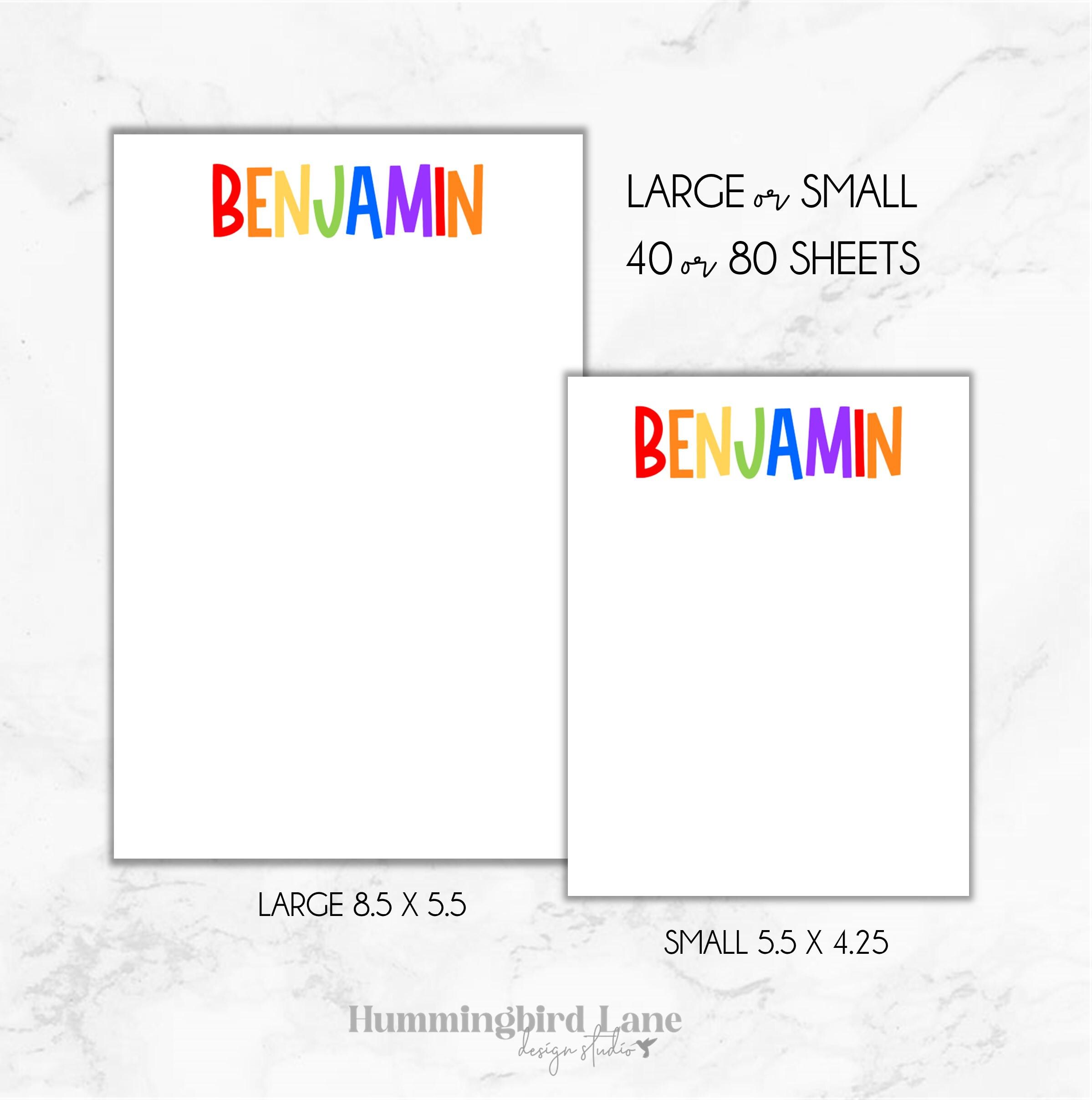 Personalized Notepad, Name Notepad, Boys Stationery, Gift for Boys ...