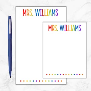 Teacher Notepad, Personalized Teacher Notepad, Gift for Teachers,  Teacher Christmas Gift, Teacher Appreciation, Back To School