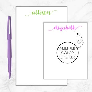 Personalized Notepad - Custom Name Stationery Gift - Teacher Gift - Mother&#39;s Day Gift - Personalized Stationery