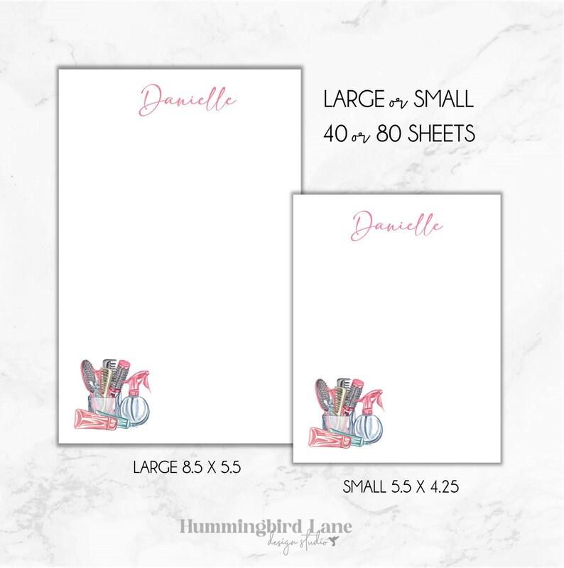 Saloon Notepad Hairdresser Notepad, Personalized Notepad, Hair Stylist Gift, Beauty ...