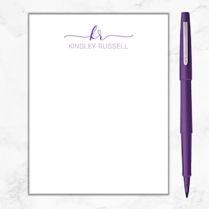 Personalized Notepad, Personalized Initial Note Pad, Large Notepad, Small Notepad, Custom Notepad, Monogram Note pad, Stationery, Gift