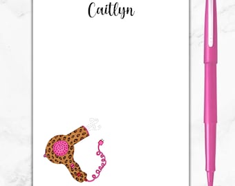 Hairdresser Notepad, Personalized Notepad Hair Stylist gift, Beauty Salon Notepad, Beautician Note Pad, Cosmetology Student Gift