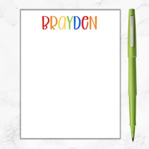 Personalized Notepad, Name Notepad, Custom Notepad, Cute Notepad for Kids, Customized Notepad, Personalized Gifts, Gift for Kids