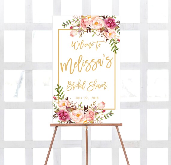 Bridal shower welcome sign, Bridal shower sign, Rustic bridal shower sigh, Bridal brunch welcome sign, Bridal shower decoration Welcome sign Il_570xn