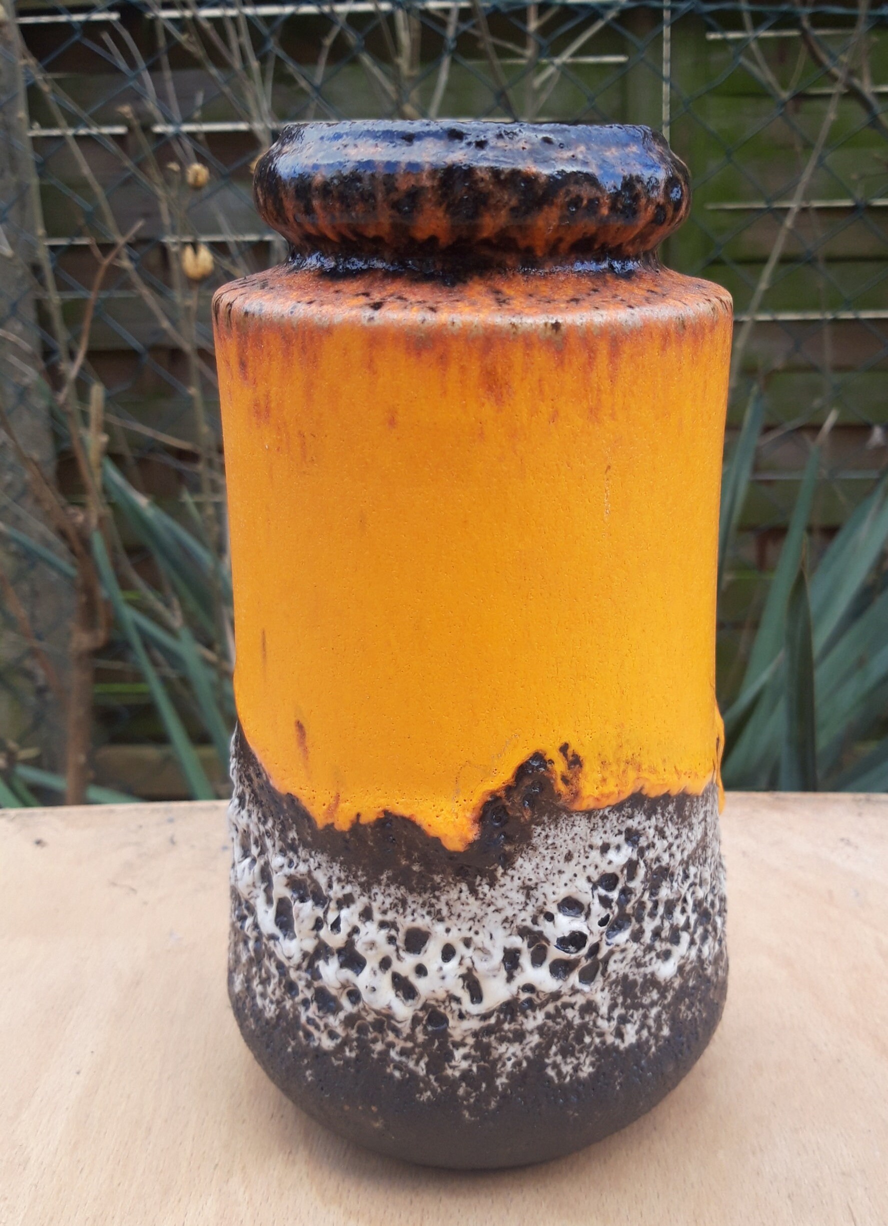 Scheurich Lora Fat Lava Vase 242-22 - Etsy
