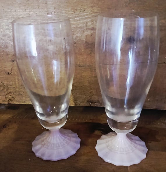 Set of 2 Hutschenreuther porcelaine rose Glas Biertulpe Höhe 18cm Drache Modell exklusiv