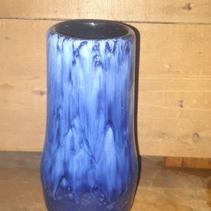 Scheurich 529-18 Vase blue Flamed