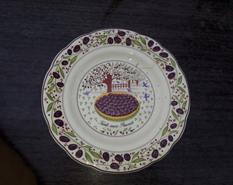 Set de 5x assiettes Gien France env. 19,5 cm décor les tartes