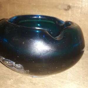 Schott Zwiesel Aschenbecher Dekor Florida blau