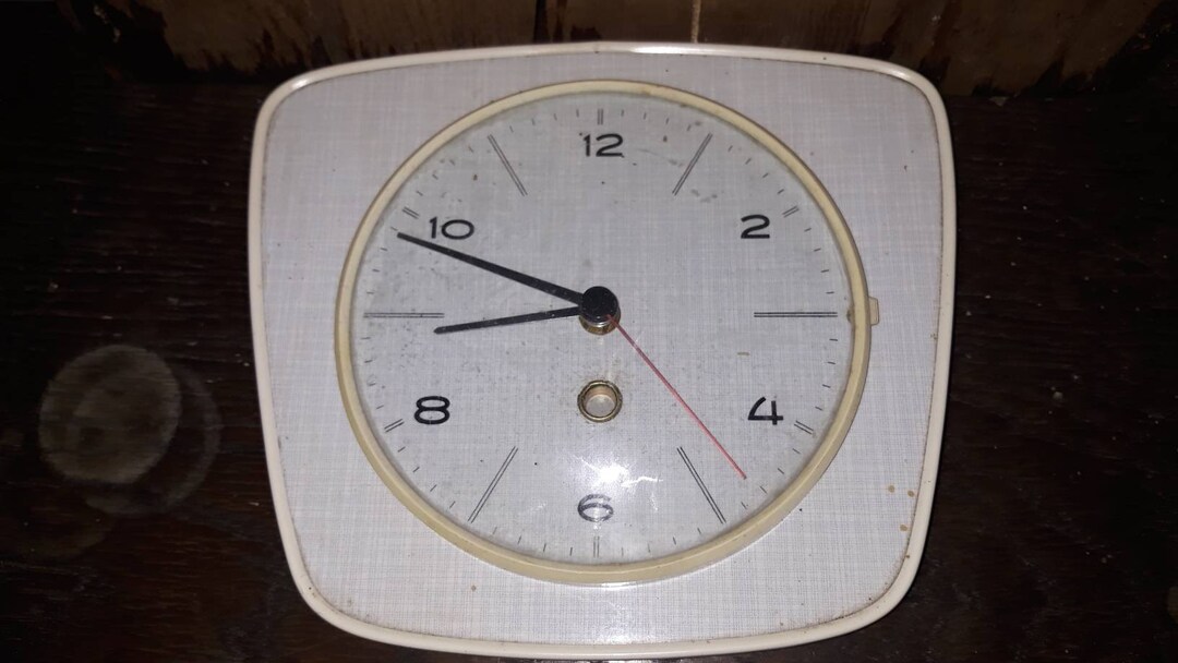 Kitchen Clock Wall Clock Melamine Gray - Etsy