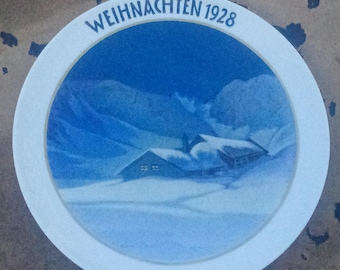 Rosenthal Christmas plate 1928