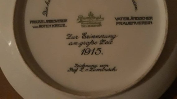 1915 年の偉大な時代を記念したローゼンタール プレート - Etsy 日本