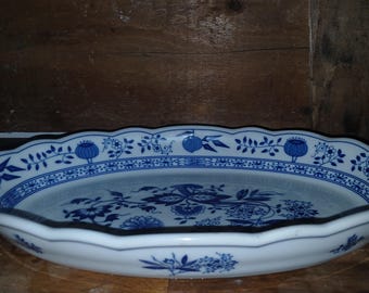 Naczynie żaroodporne Hutschenreuther z wzorem cebulowym 28 x 18 cm