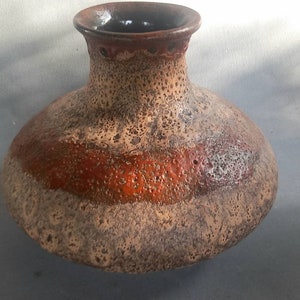 Ruscha Vase 828 ? Height 14 cm fat lava