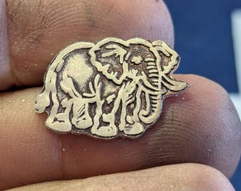 Elephant soldering charm component or finding - choose your metal - jewelry making - handmade jewelry supplies