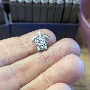 Sterling silver turtle solder element or component