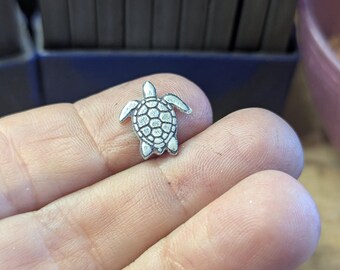 Sterling silver turtle solder element or component