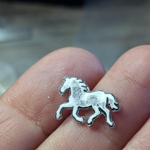 Horse soldering accent - solder component - silver horse jewelry making