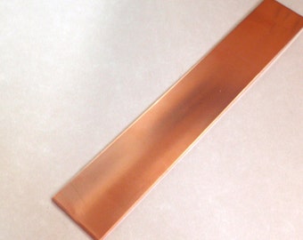 16 gauge Bronze strip 3/4 inch by 5 1/2 inch , bracelet blank , 1 pc