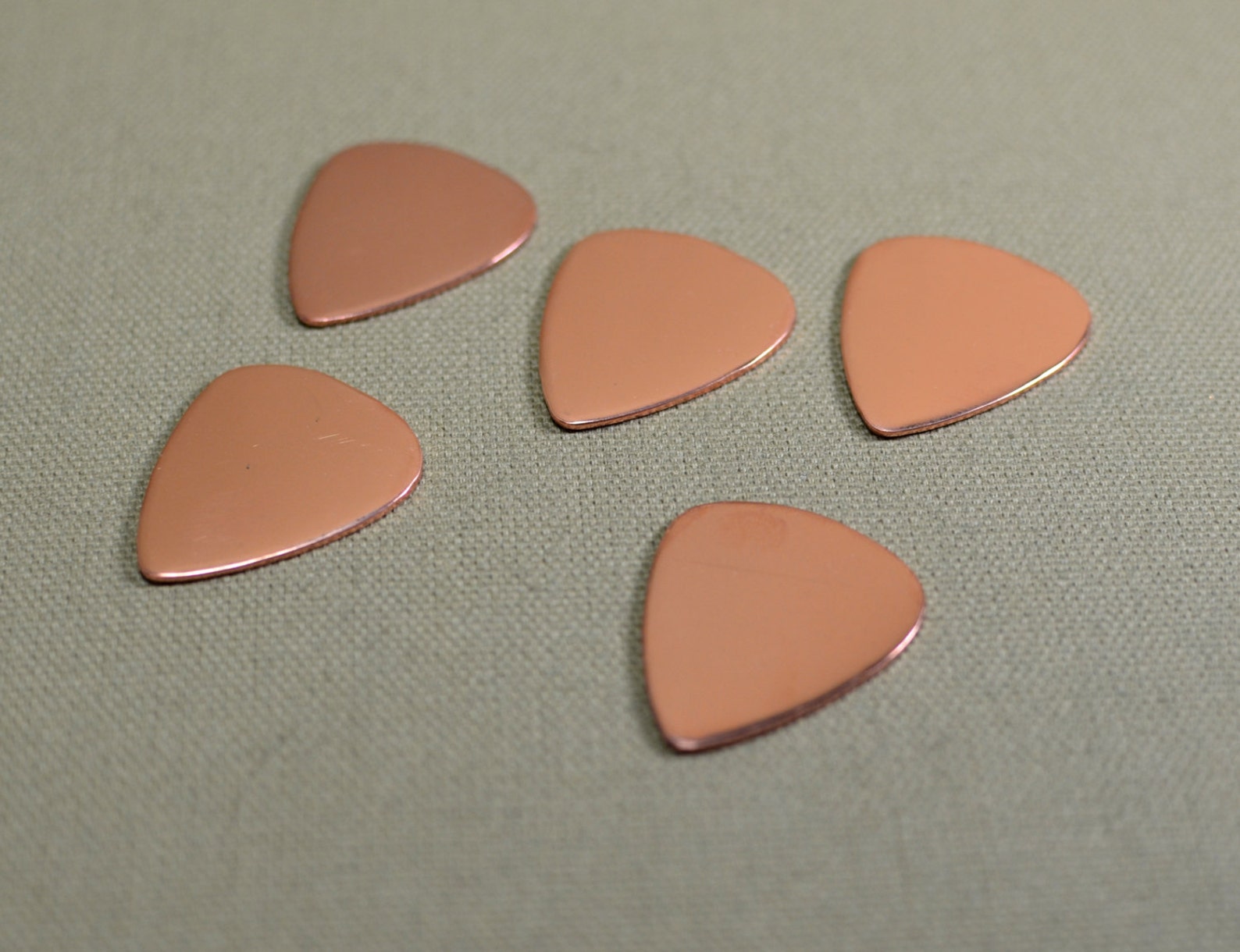 Copper Guitar Picks in 18 Gauge Qty 5 Etsy
