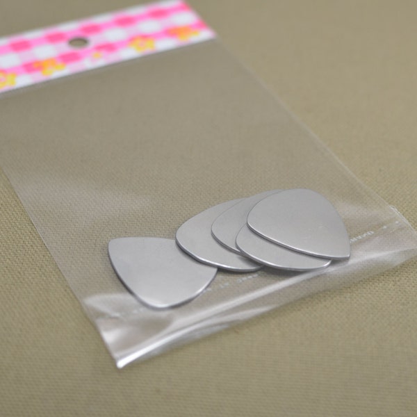 Aluminum guitar pick blanks in 18 gauge Qty 5