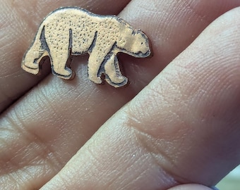 Bear cut out for jewelry making - solder accent - component