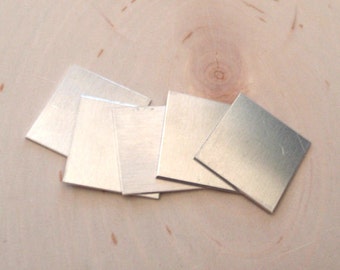 3pc aluminum squares , 14 gauge aluminum stamping blanks , aluminum rectangles