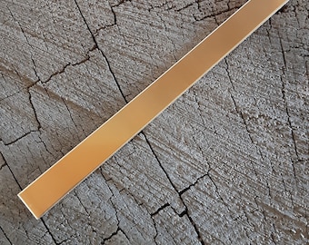 16 gauge brass bracelet blanks or strips - 1/2 inch by 5.5 inch -