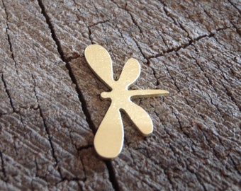 brass dragonfly charm finding - brass dragonfly blanks - brass dragonfly for jewelry making - dragonfly component - 1 1/4 inch by 3/4 inch
