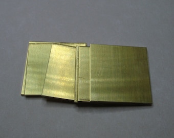 1 inch square brass stamping blanks in 20 gauge for jewelry making