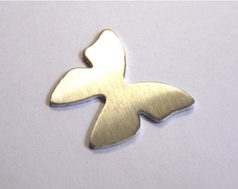 1 inch aluminum butterfly stamping blank , 18 gauge butterfly blank - Qty - 5
