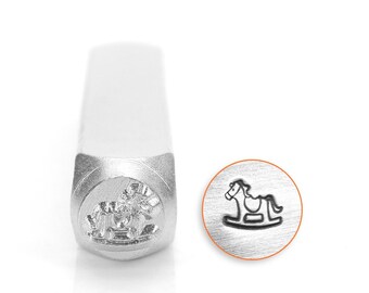 6mm galloping horse jewelry metal stamp punch fabrication de bijoux outils de poinçonnage