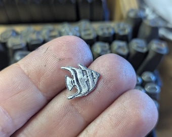 Fish solder accent - sterling silver