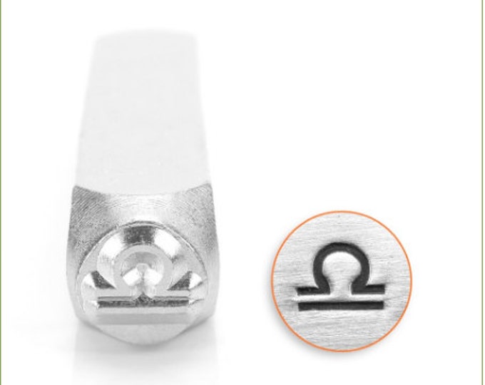 Libra Zodiac Sign Metal Stamp Zodiac Design Stamp 6 Mm Etsy