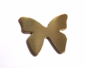 1 inch brass butterfly stamping blank , 20 gauge butterfly blank