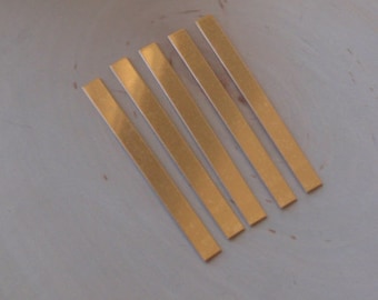 5pc 20 gauge bronze strips 1/4 inch by 3 1/4 inch, bronze stamping blanks, tie bar blanks