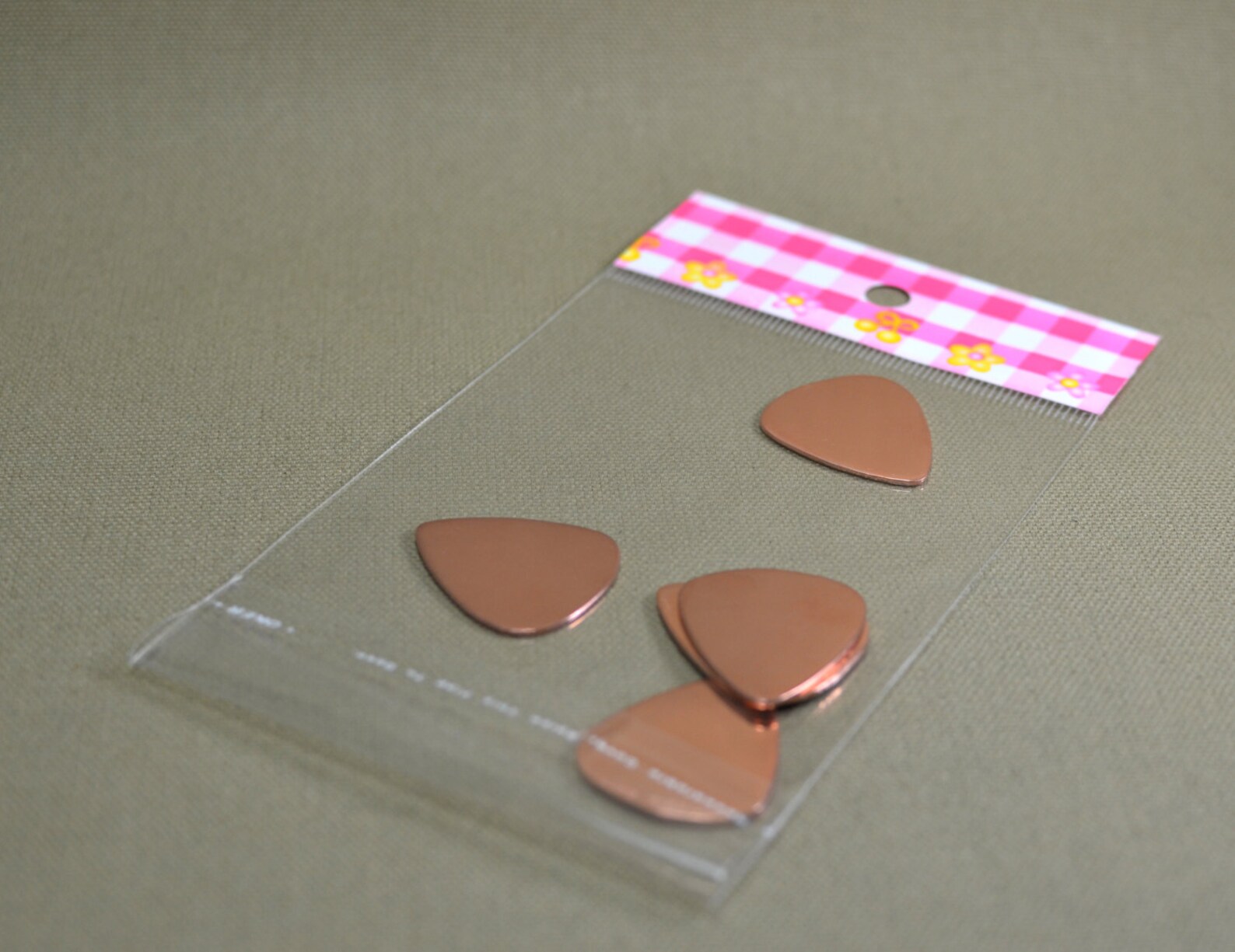 Copper Guitar Picks in 18 Gauge Qty 5 Etsy