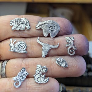 Whole set of 8 solder accents - handmade findings or components